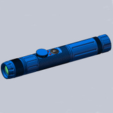 Военный оборонительный рельс, регулируемый фокус, регулируемый синий светодиодный осветитель, тактический лазерный фонарик, обозначение